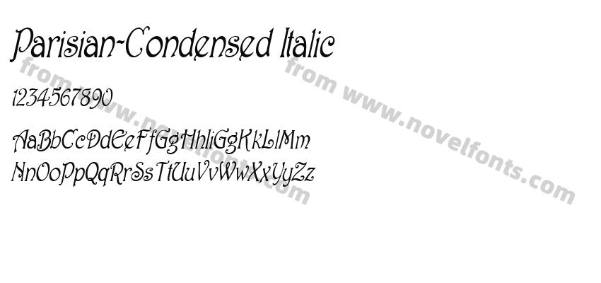 Parisian-Condensed ItalicPreview