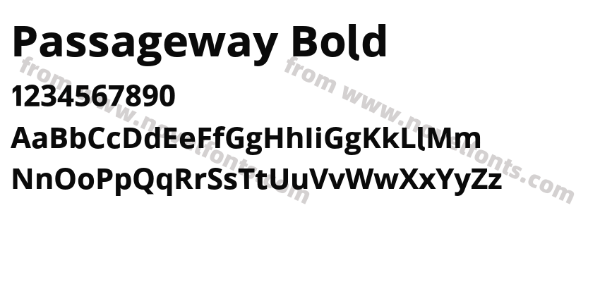 Passageway BoldPreview