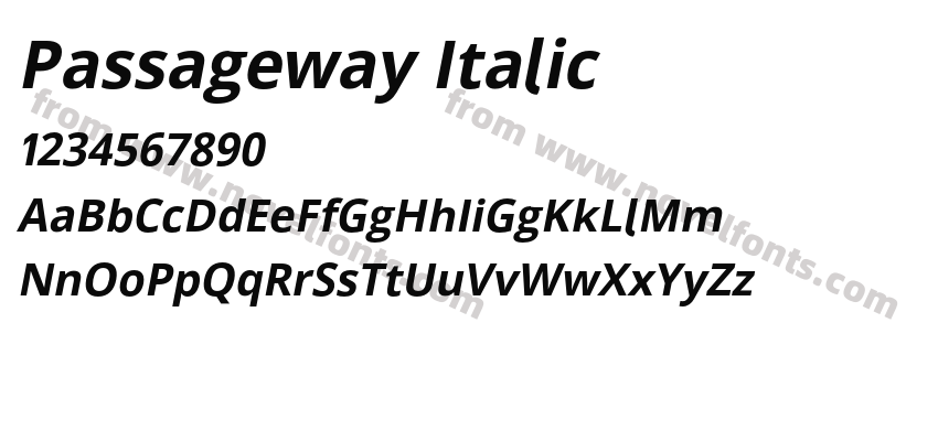 Passageway ItalicPreview