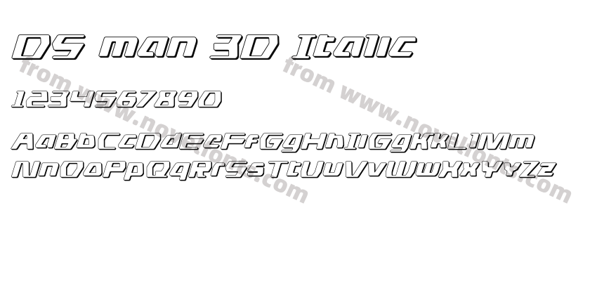 DS man 3D ItalicPreview