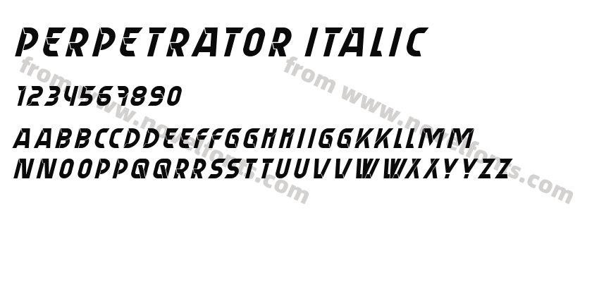 Perpetrator ItalicPreview