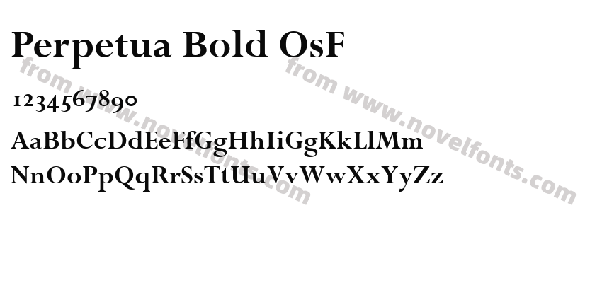 Perpetua Bold OsFPreview