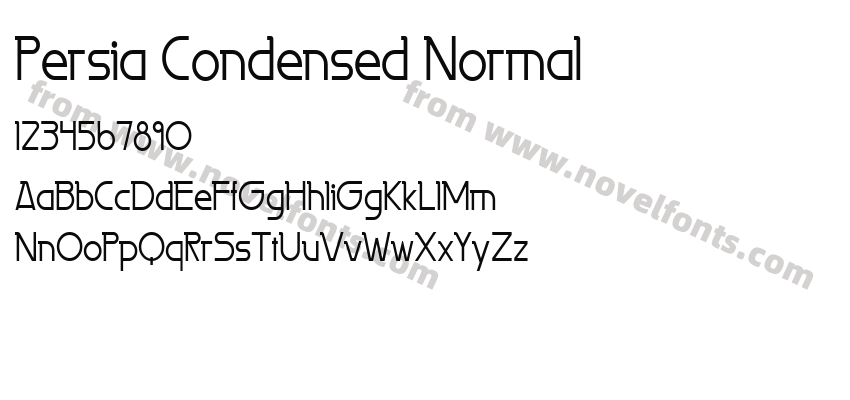 Persia Condensed NormalPreview