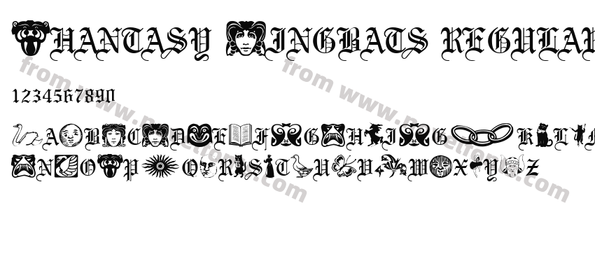 Phantasy Dingbats regularPreview