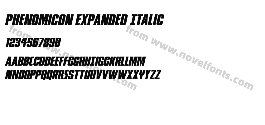 Phenomicon Expanded ItalicPreview