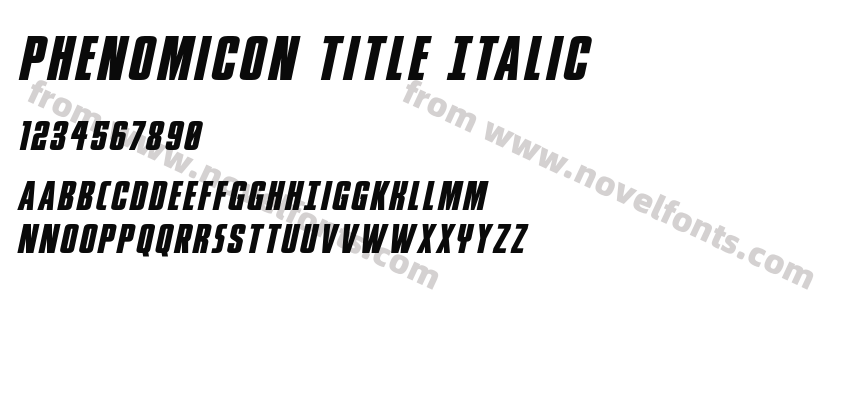 Phenomicon Title ItalicPreview