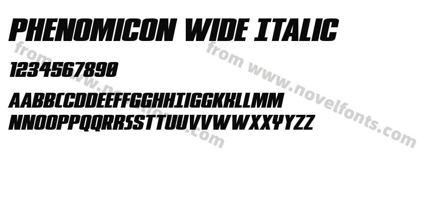 Phenomicon Wide ItalicPreview