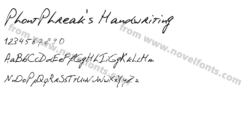 PhontPhreak's HandwritingPreview