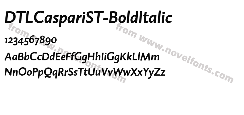 DTLCaspariST-BoldItalicPreview