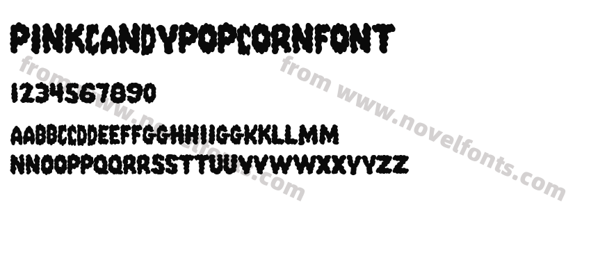 PinkCandyPopcornFontPreview