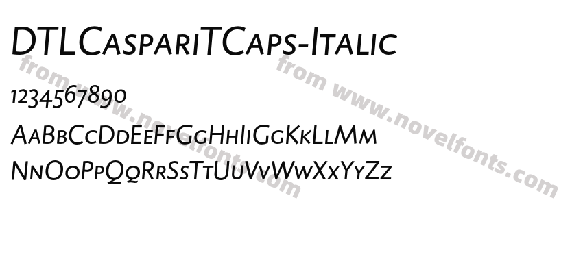 DTLCaspariTCaps-ItalicPreview