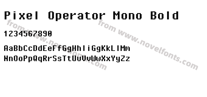 Pixel Operator Mono BoldPreview