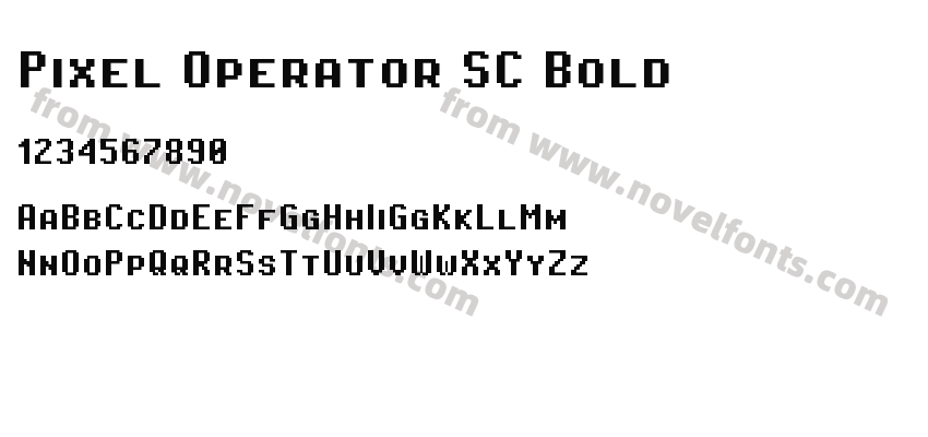 Pixel Operator SC BoldPreview