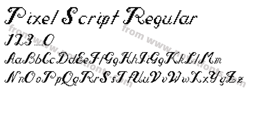 Pixel Script RegularPreview