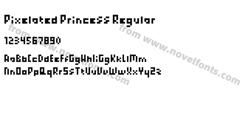 Pixelated Princess RegularPreview