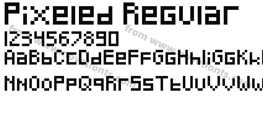 Pixeled RegularPreview