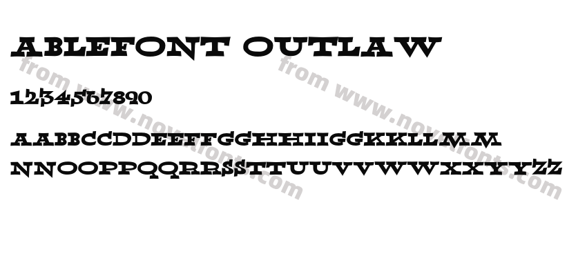 Ablefont OutlawPreview