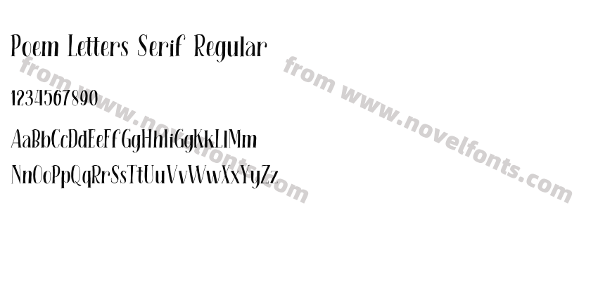 Poem Letters Serif RegularPreview