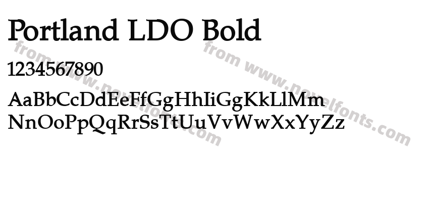 Portland LDO BoldPreview