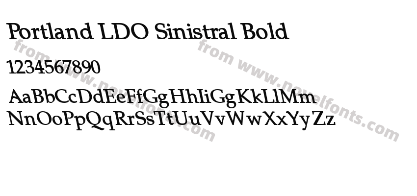 Portland LDO Sinistral BoldPreview