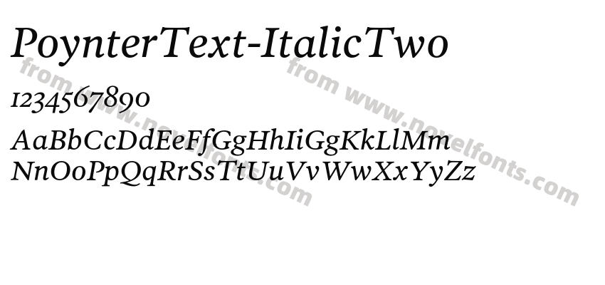 PoynterText-ItalicTwoPreview