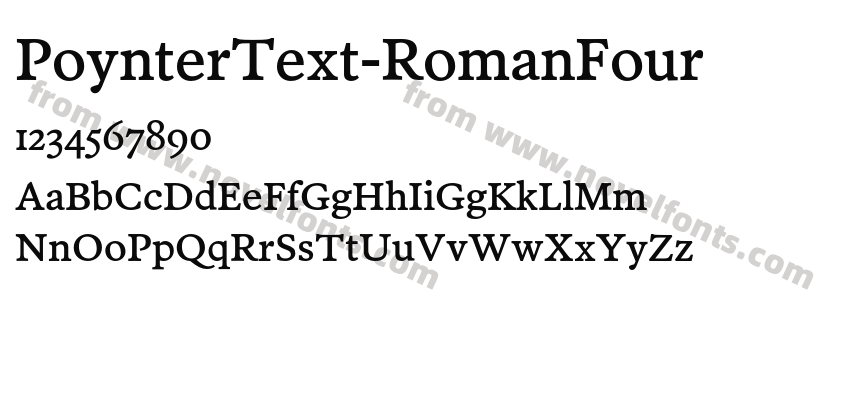 PoynterText-RomanFourPreview