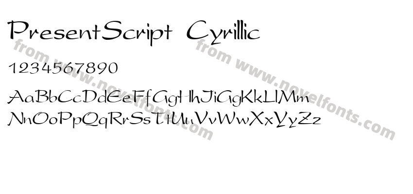 PresentScript CyrillicPreview