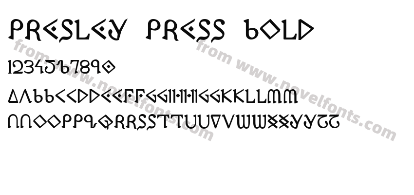 Presley Press BoldPreview