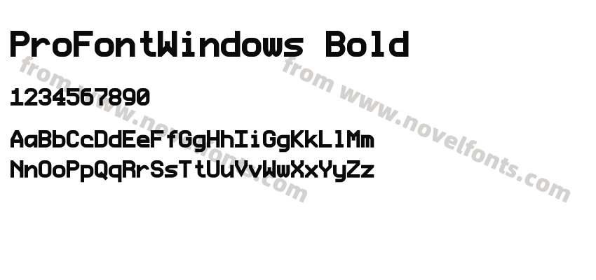 ProFontWindows BoldPreview