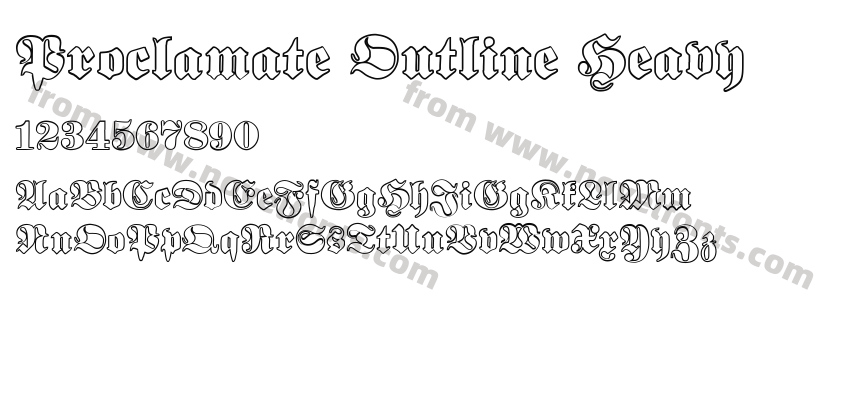 Proclamate Outline HeavyPreview