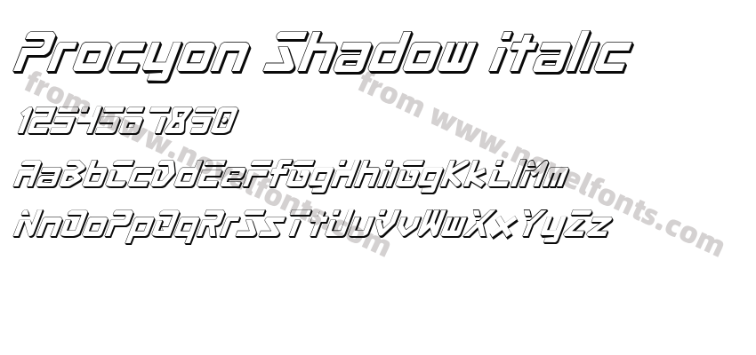 Procyon Shadow ItalicPreview