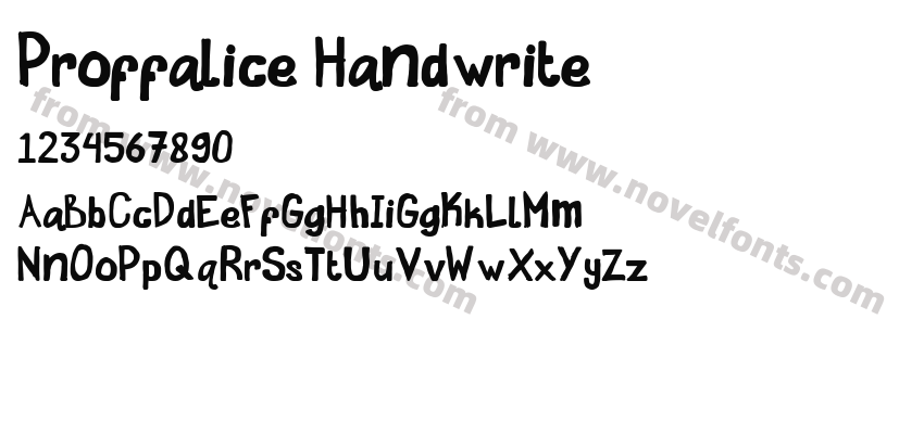 Proffalice HandwritePreview