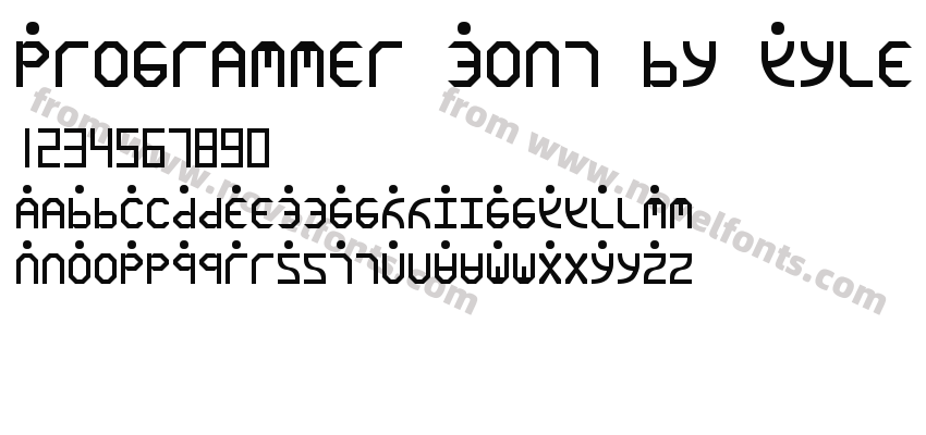 Programmer Font by KylePreview