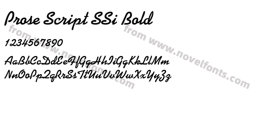 Prose Script SSi BoldPreview