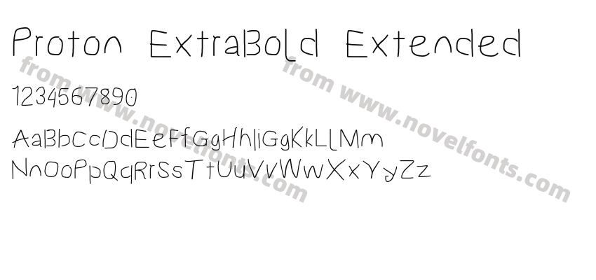 Proton ExtraBold ExtendedPreview