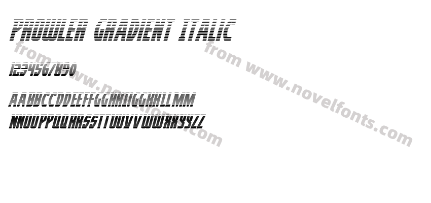 Prowler Gradient ItalicPreview