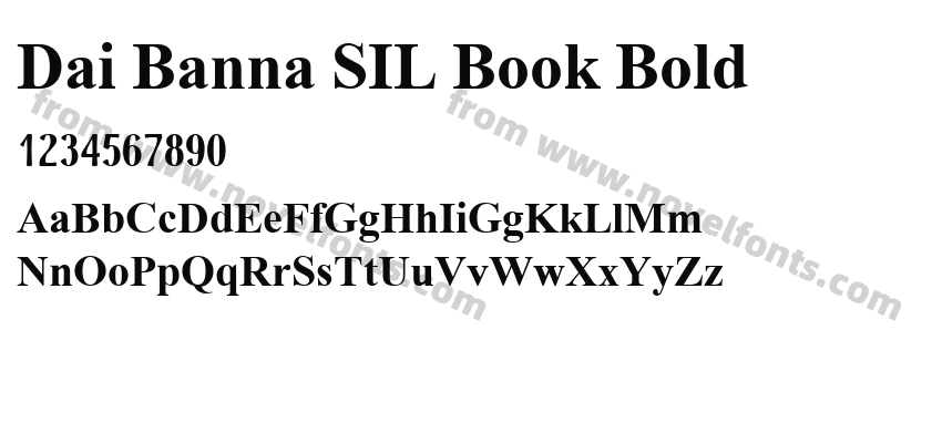 Dai Banna SIL Book BoldPreview