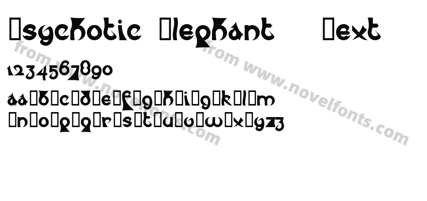 Psychotic Elephant   TextPreview