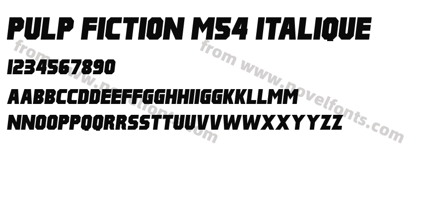 Pulp Fiction M54 ItaliquePreview