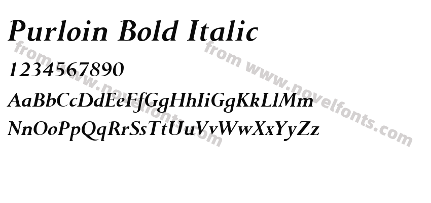 Purloin Bold ItalicPreview