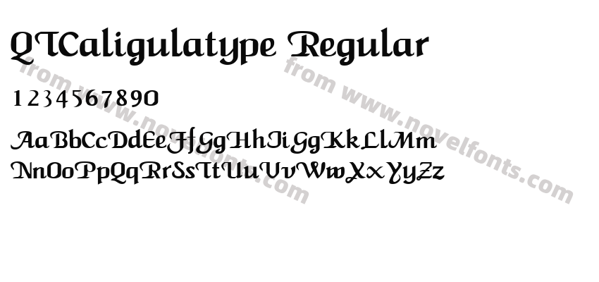 QTCaligulatype RegularPreview