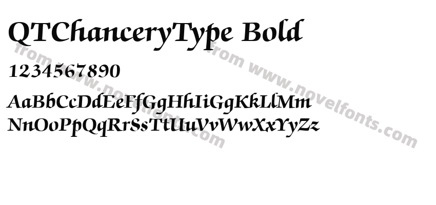 QTChanceryType BoldPreview