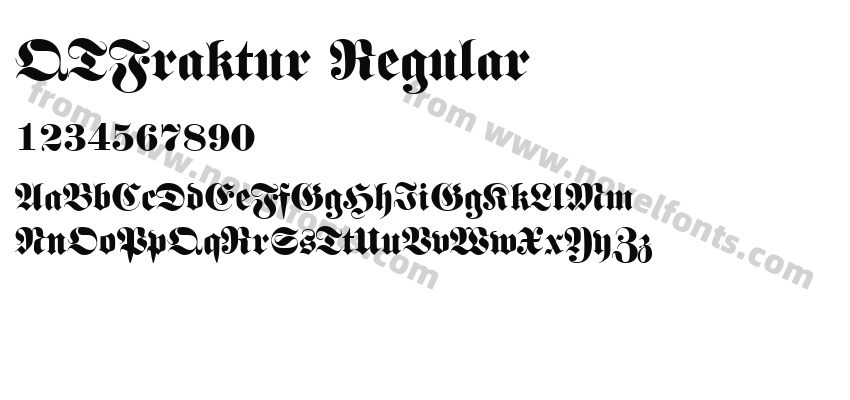 QTFraktur RegularPreview