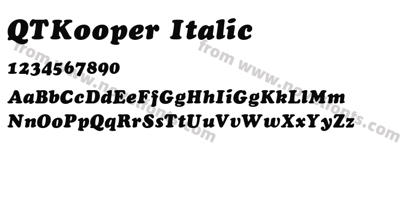 QTKooper ItalicPreview