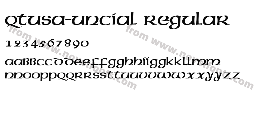 QTUSA-Uncial RegularPreview