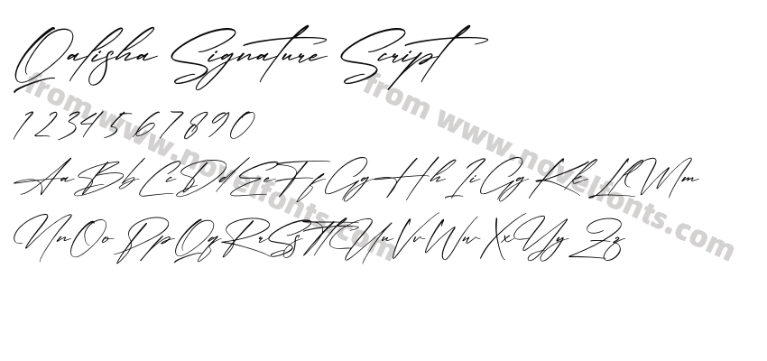 Qalisha Signature ScriptPreview