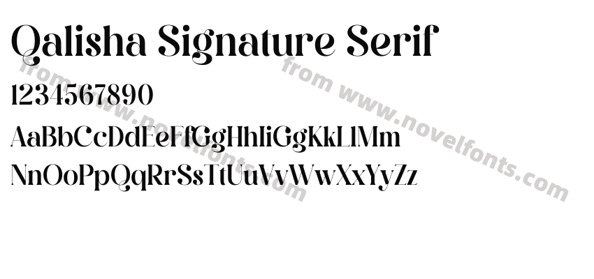 Qalisha Signature SerifPreview