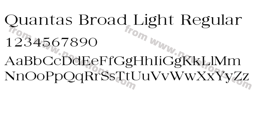 Quantas Broad Light RegularPreview