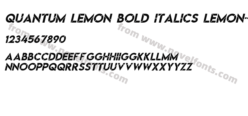 Quantum Lemon Bold Italics Lemon-Bold-ItalicsPreview