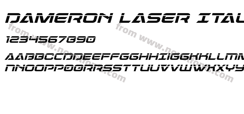 Dameron Laser ItalicPreview